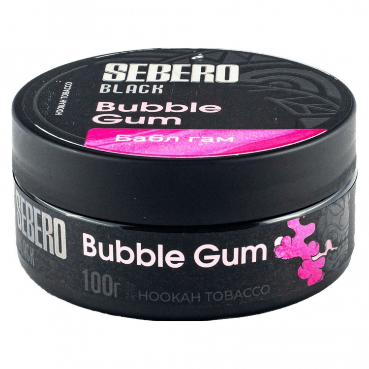 Табак Sebero Black - Bubble Gum (Бабл Гам, 100 грамм) купить в Тюмени