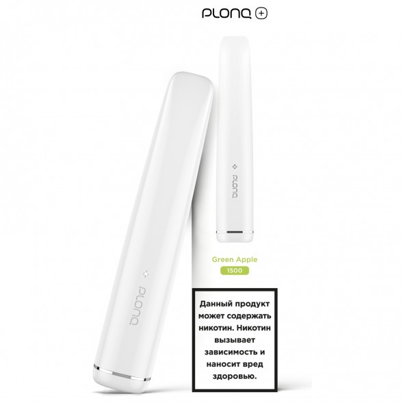 PLONQ PLUS - Зелёное Яблоко (1500 затяжек) купить в Тюмени