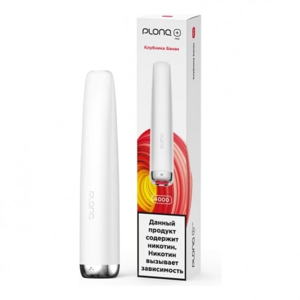 PLONQ PLUS PRO - Клубника Банан (Strawberry Banana, 4000 затяжек) купить в Тюмени