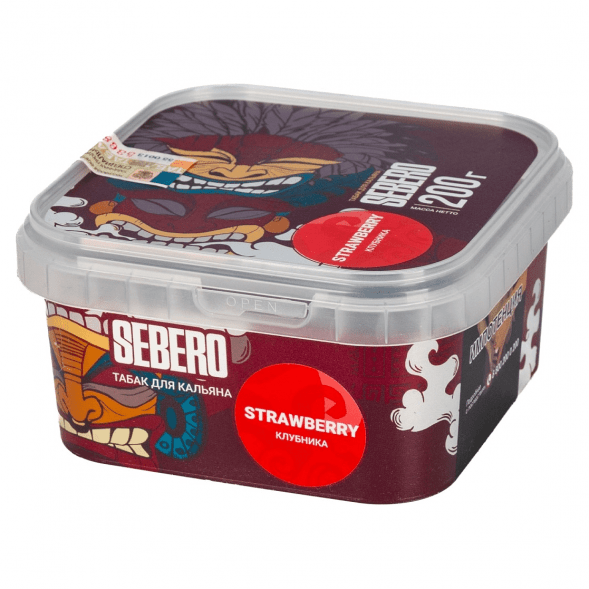 Табак Sebero - Strawberry (Клубника, 200 грамм) купить в Тюмени