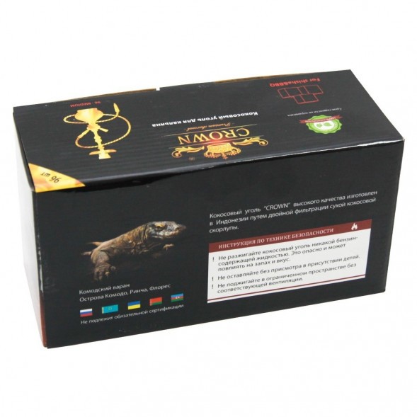 Уголь Crown (22 мм, 96 кубиков) купить в Тюмени