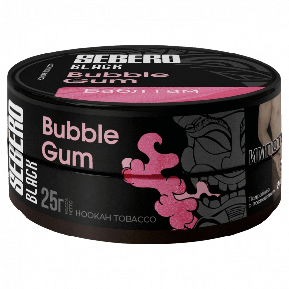 Табак Sebero Black - Bubble Gum (Бабл Гам, 25 грамм) купить в Тюмени