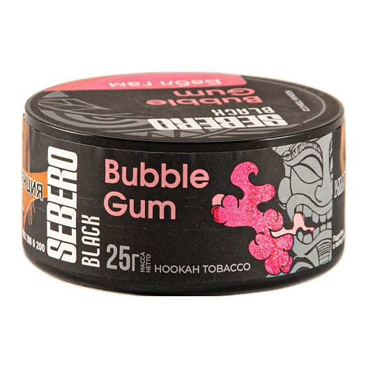 Табак Sebero Black - Bubble Gum (Бабл Гам, 25 грамм) купить в Тюмени