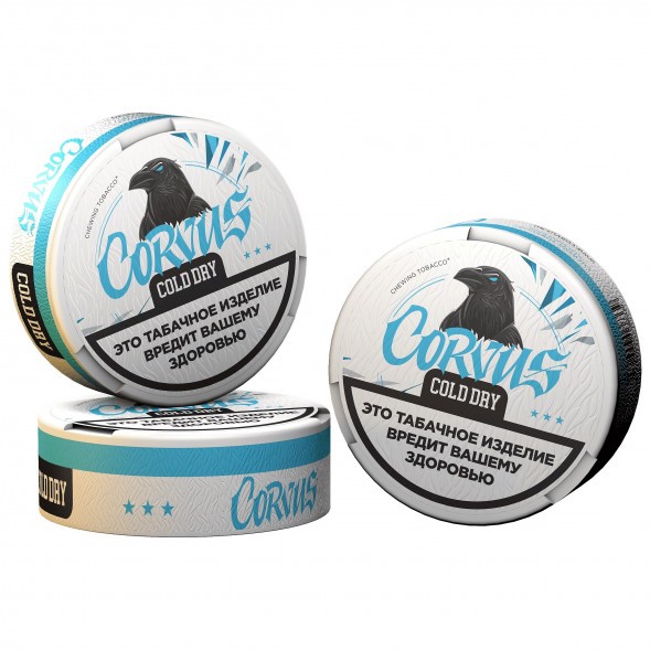 Табак жевательный CORVUS - Cold Dry MEDIUM (13 грамм) купить в Тюмени