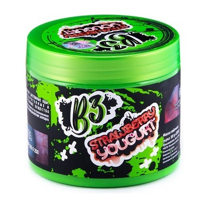 Табак B3 - Strawberry Yougurt (Клубничный Йогурт, 250 грамм) купить в Тюмени
