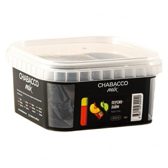 Смесь Chabacco MIX MEDIUM - Peach Lime (Персик - Лайм, 200 грамм) купить в Тюмени