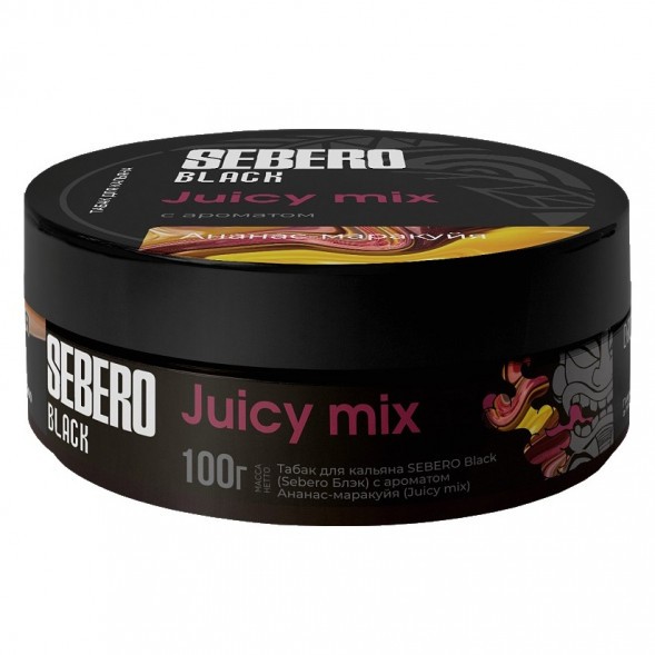 Табак Sebero Black - Juicy Mix (Ананас и Маракуйя, 100 грамм) купить в Тюмени
