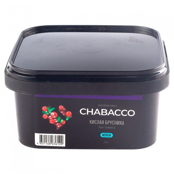 Смесь Chabacco MEDIUM - Sour Cowberry (Кислая Брусника, 200 грамм) купить в Тюмени