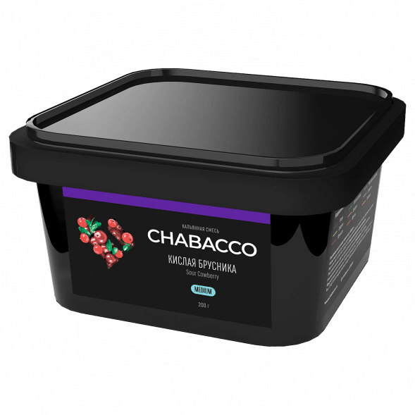 Смесь Chabacco MEDIUM - Sour Cowberry (Кислая Брусника, 200 грамм) купить в Тюмени