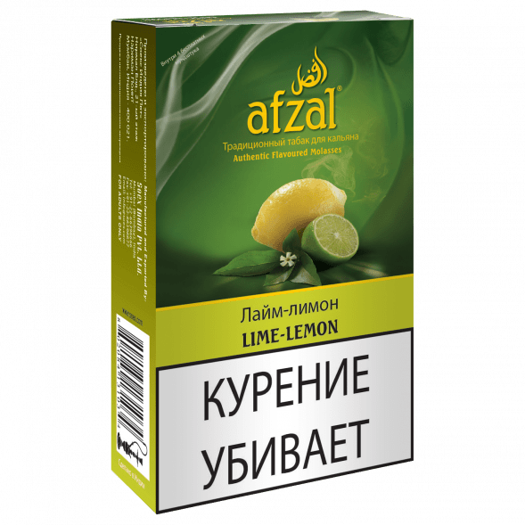 Табак Afzal - Lime-Lemon (Лимон и Лайм, 40 грамм) купить в Тюмени