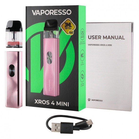 Электронная сигарета Vaporesso XROS 4 Mini - Ice Pink (Розовый Лёд) купить в Тюмени