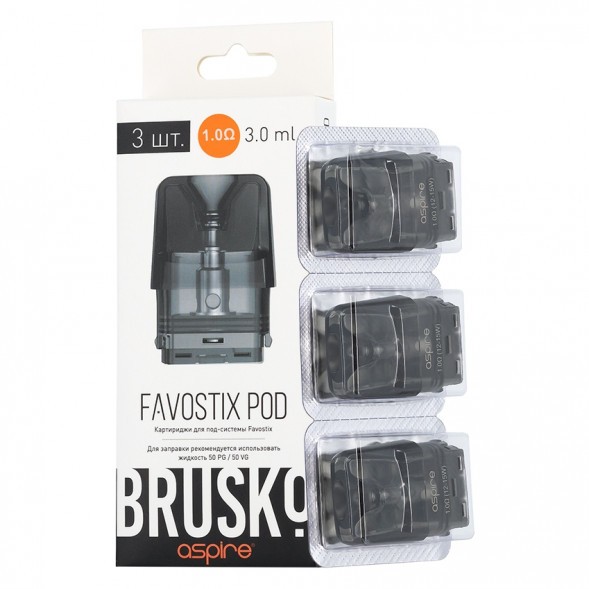 Сменный картридж Brusko - Favostix (1 Ом, 3 шт.) купить в Тюмени