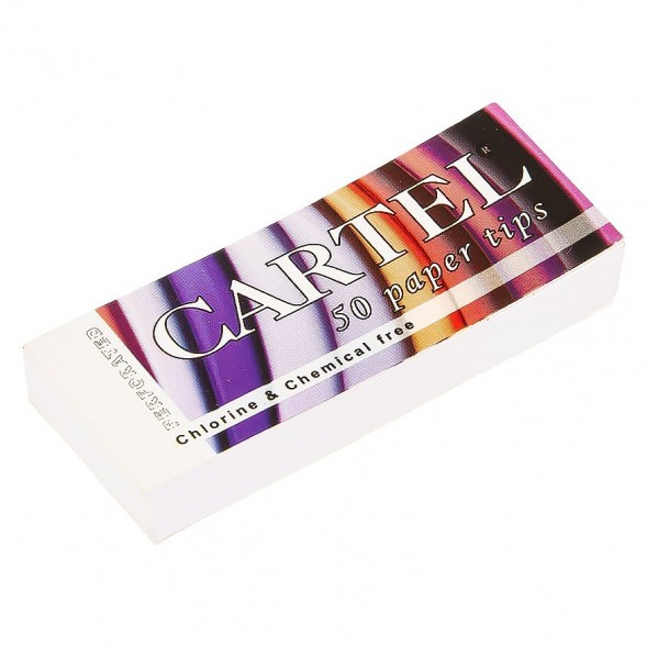 Фильтры для самокруток Cartel - Бумажные (50 штук, 25х6 мм) купить в Тюмени