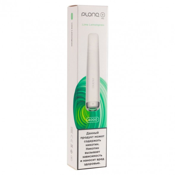 PLONQ PLUS PRO - Лайм Лемонграсс (Lime Lemongrass, 4000 затяжек) купить в Тюмени