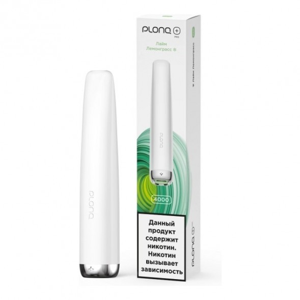 PLONQ PLUS PRO - Лайм Лемонграсс (Lime Lemongrass, 4000 затяжек) купить в Тюмени