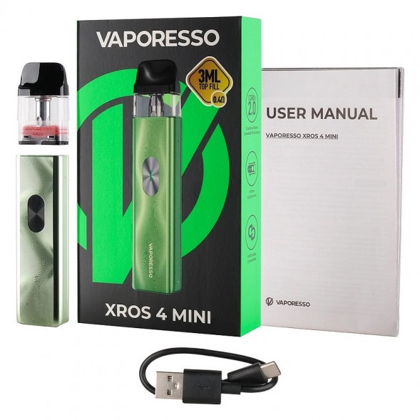 Электронная сигарета Vaporesso XROS 4 Mini - Ice Green (Зелёный Лёд) купить в Тюмени