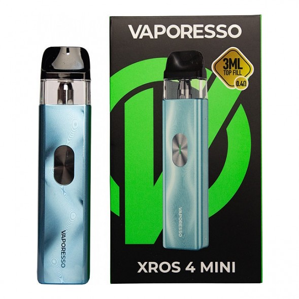Электронная сигарета Vaporesso XROS 4 Mini - Ice Blue (Синий Лёд) купить в Тюмени
