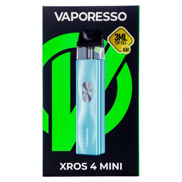 Электронная сигарета Vaporesso XROS 4 Mini - Ice Blue (Синий Лёд) купить в Тюмени