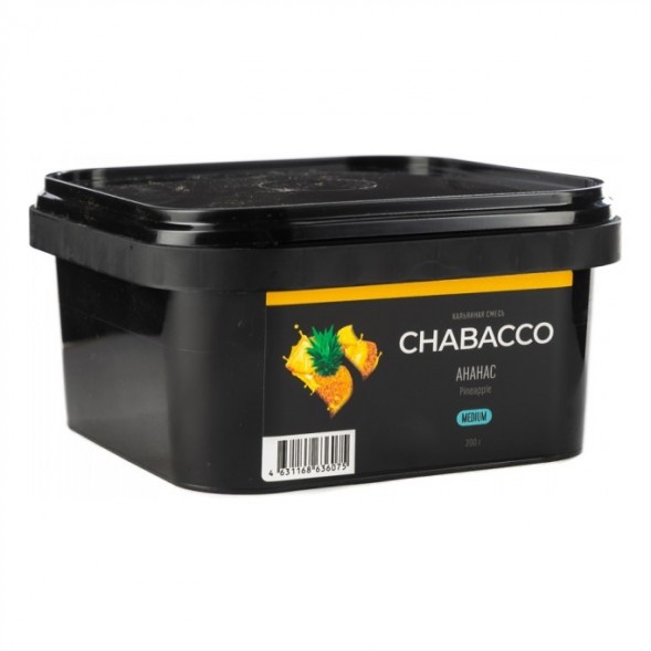 Смесь Chabacco MEDIUM - Pineapple (Ананас, 200 грамм) купить в Тюмени