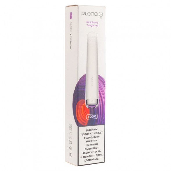 PLONQ PLUS PRO - Малина Мандарин (Raspberry Tangerine, 4000 затяжек) купить в Тюмени