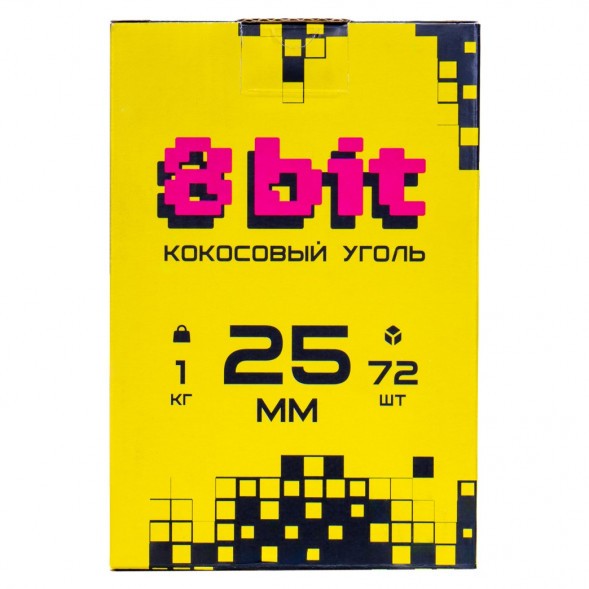 Уголь 8 Bit (25 мм, 72 кубика) купить в Тюмени