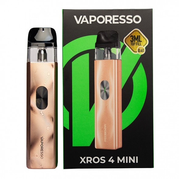 Электронная сигарета Vaporesso XROS 4 Mini - Champagne Gold (Золотое Шампанское) купить в Тюмени