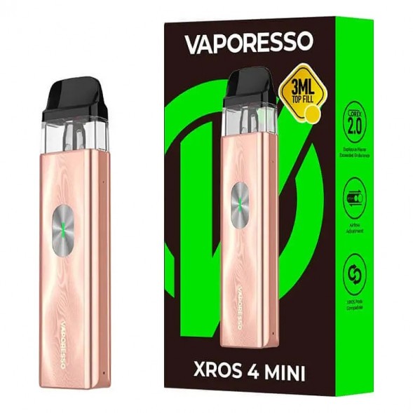 Электронная сигарета Vaporesso XROS 4 Mini - Champagne Gold (Золотое Шампанское) купить в Тюмени