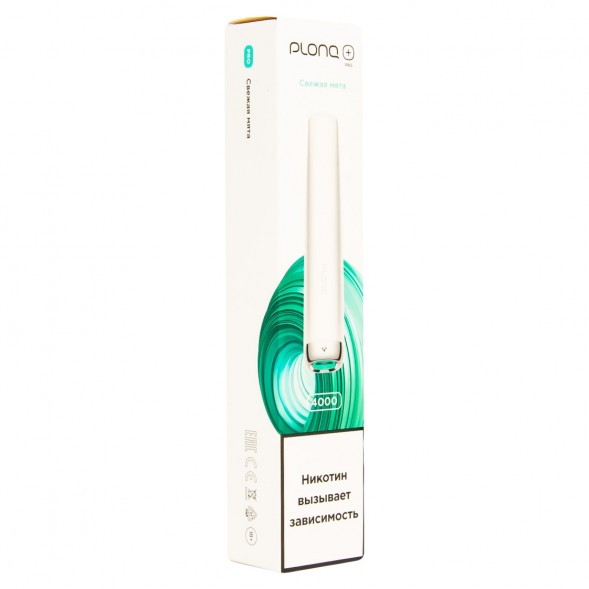 PLONQ PLUS PRO - Свежая Мята (Fresh Mint, 4000 затяжек) купить в Тюмени