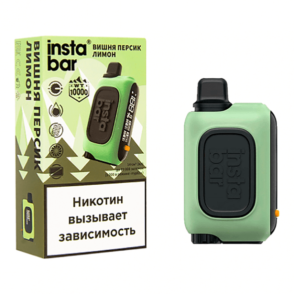 PLONQ INSTABAR WT - Вишня Персик Лимон (Cherry Peach Lemon, 10000 затяжек) купить в Тюмени