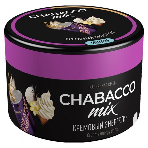 Смесь Chabacco MIX MEDIUM - Creamy Energy Drink (Кремовый Энергетик, 40 грамм) купить в Тюмени