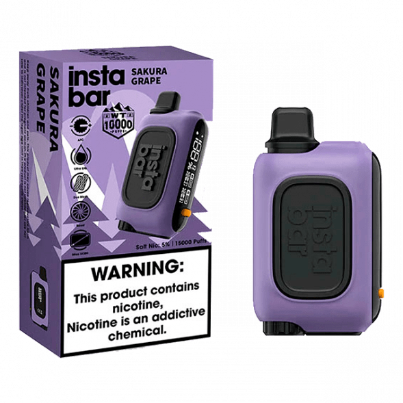 PLONQ INSTABAR WT - Сакура Виноград (Sakura Grape, 10000 затяжек) купить в Тюмени