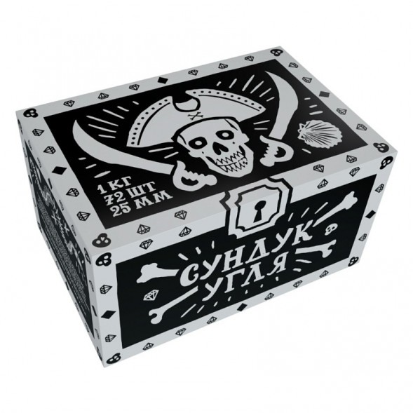 Уголь Хулиган - Сундук Угля (25 мм, 72 кубика) купить в Тюмени