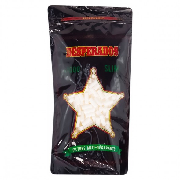 Фильтры для самокруток Desperado - Slim (1000 штук, 15х6 мм) купить в Тюмени
