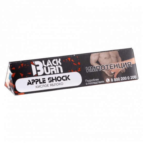 Табак BlackBurn - Apple Shock (Кислое Яблоко, 25 грамм) купить в Тюмени