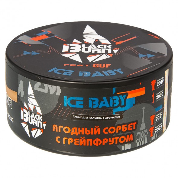 Табак BlackBurn - Ice Baby (Ягодный Сорбет с Грейпфрутом, 100 грамм) купить в Тюмени