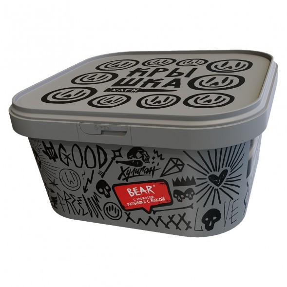 Табак Хулиган - BEAR (Клубника с Ёлкой, 200 грамм) купить в Тюмени