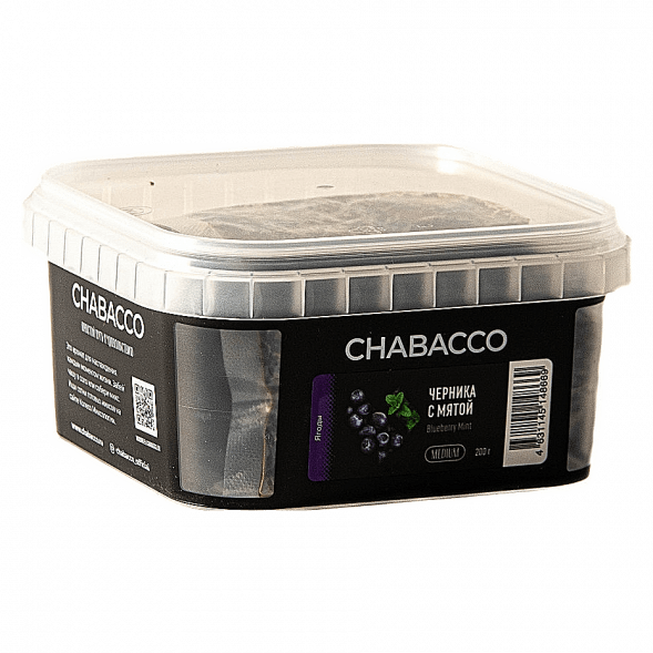 Смесь Chabacco MEDIUM - Blueberry Mint (Черника с Мятой, 200 грамм) купить в Тюмени