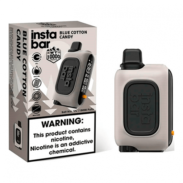 PLONQ INSTABAR WT - Сахарная Вата (Blue Cotton Candy, 10000 затяжек) купить в Тюмени