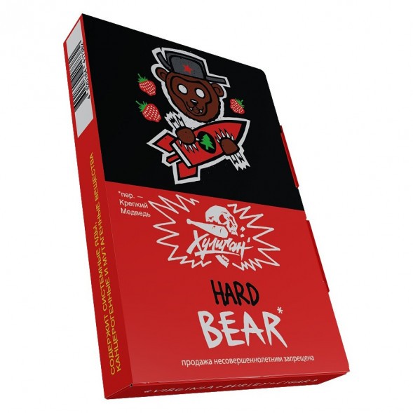 Табак Хулиган Hard - BEAR (Клубника с Ёлкой, 25 грамм) купить в Тюмени