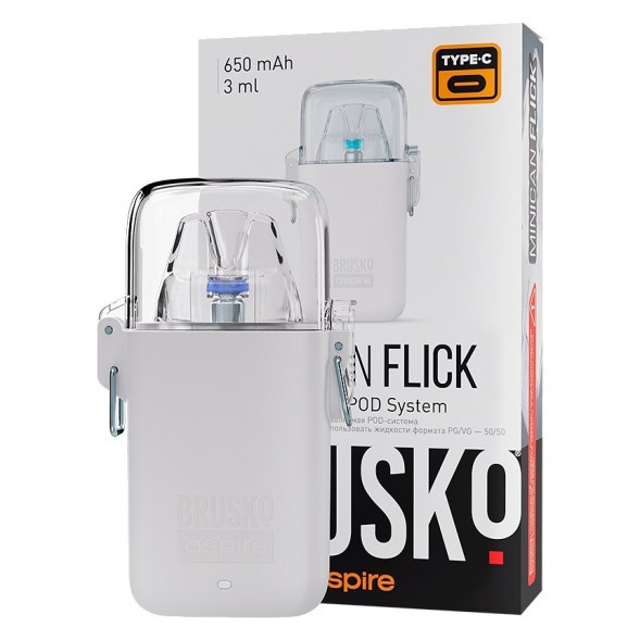 Электронная сигарета Brusko - Minican Flick (Белый) купить в Тюмени