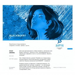 Табак Satyr - Blackberry (Ежевика, 200 грамм)