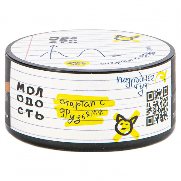Табак Молодость - Стартап с Друзьями (Венские Вафли, Коктейльная Вишня, Грейпфрут и Лимон, 25 грамм) купить в Тюмени
