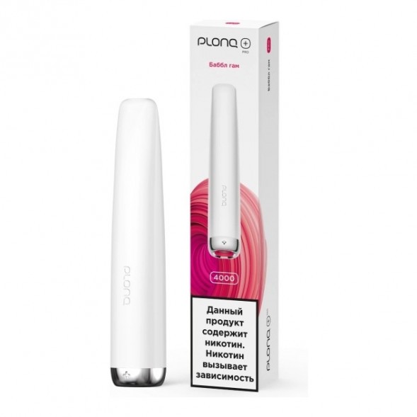 PLONQ PLUS PRO - Баббл Гам (Bubble Gum, 4000 затяжек) купить в Тюмени