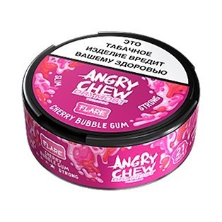 Табак жевательный Angry Chew Slim Strong - DryMost Flare Сherry Bubble Gum (12 грамм) купить в Тюмени
