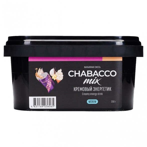 Смесь Chabacco MIX MEDIUM - Creamy Energy Drink (Кремовый Энергетик, 200 грамм) купить в Тюмени