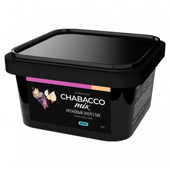 Смесь Chabacco MIX MEDIUM - Creamy Energy Drink (Кремовый Энергетик, 200 грамм) купить в Тюмени