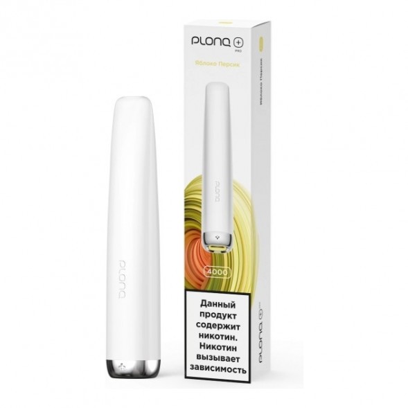 PLONQ PLUS PRO - Яблоко Персик (Apple Peach, 4000 затяжек) купить в Тюмени