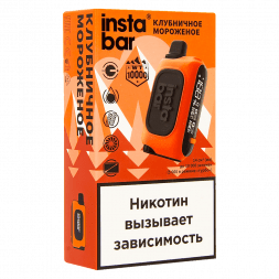 PLONQ INSTABAR WT - Клубничное Мороженое (Strawberry Ice Cream, 10000 затяжек)