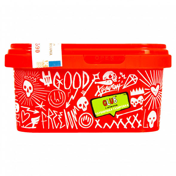 Табак Хулиган - CLUB (Клубничная Газировка, 200 грамм) купить в Тюмени