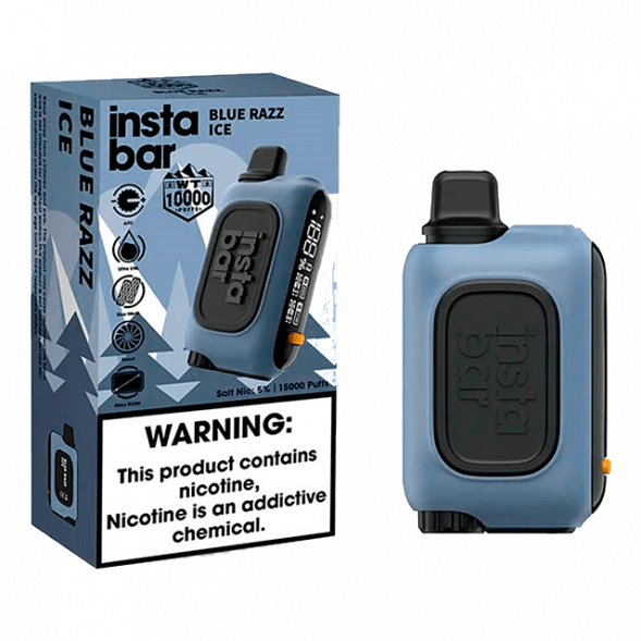 PLONQ INSTABAR WT - Голубая Малина (Blue Razz Ice, 10000 затяжек) купить в Тюмени